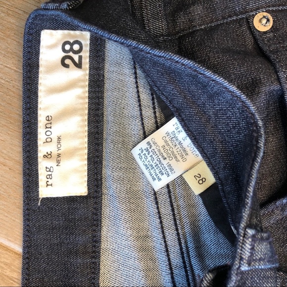 rag & bone Indigo Mid-Rise Skinny Jeans - Picture 2 of 7